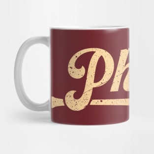 Vintage Phillies Baseball Bat Mug